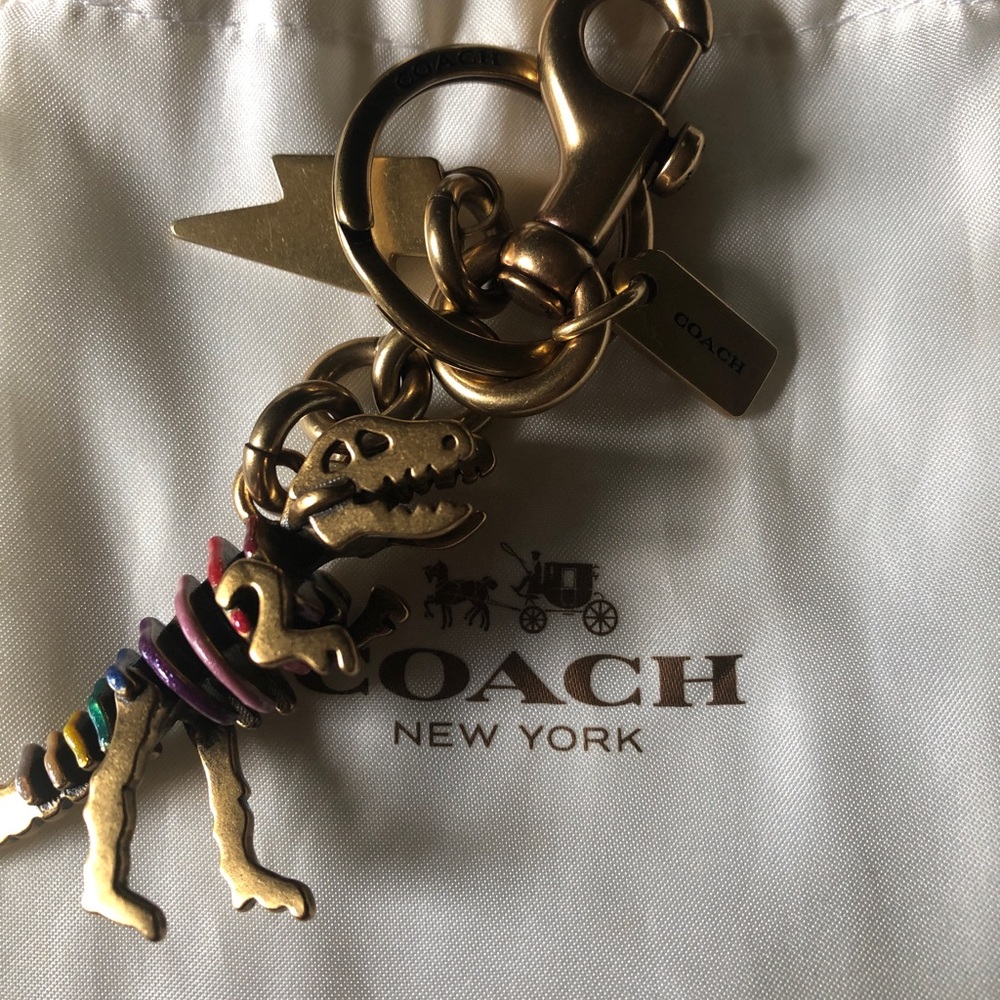 🦖RARE/HTF Coach Rexy Bag Charm/Keyfob - Picture 4 of 4